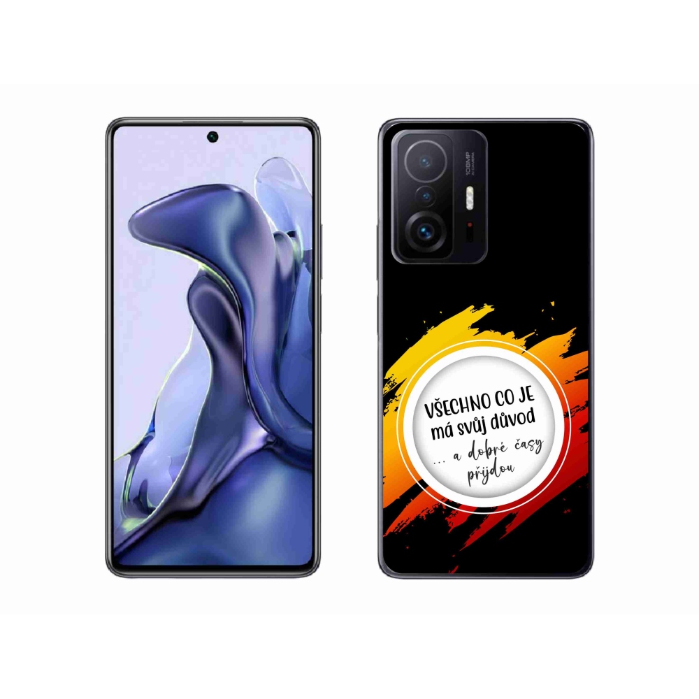 Gelový kryt mmCase na Xiaomi 11T - citát 3 černé pozadí
