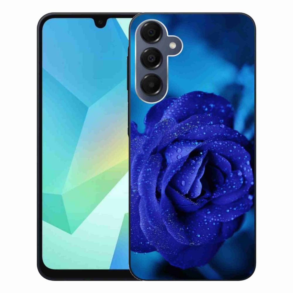 Gelový obal mmCase na Samsung Galaxy A16 4G/5G - modrá růže