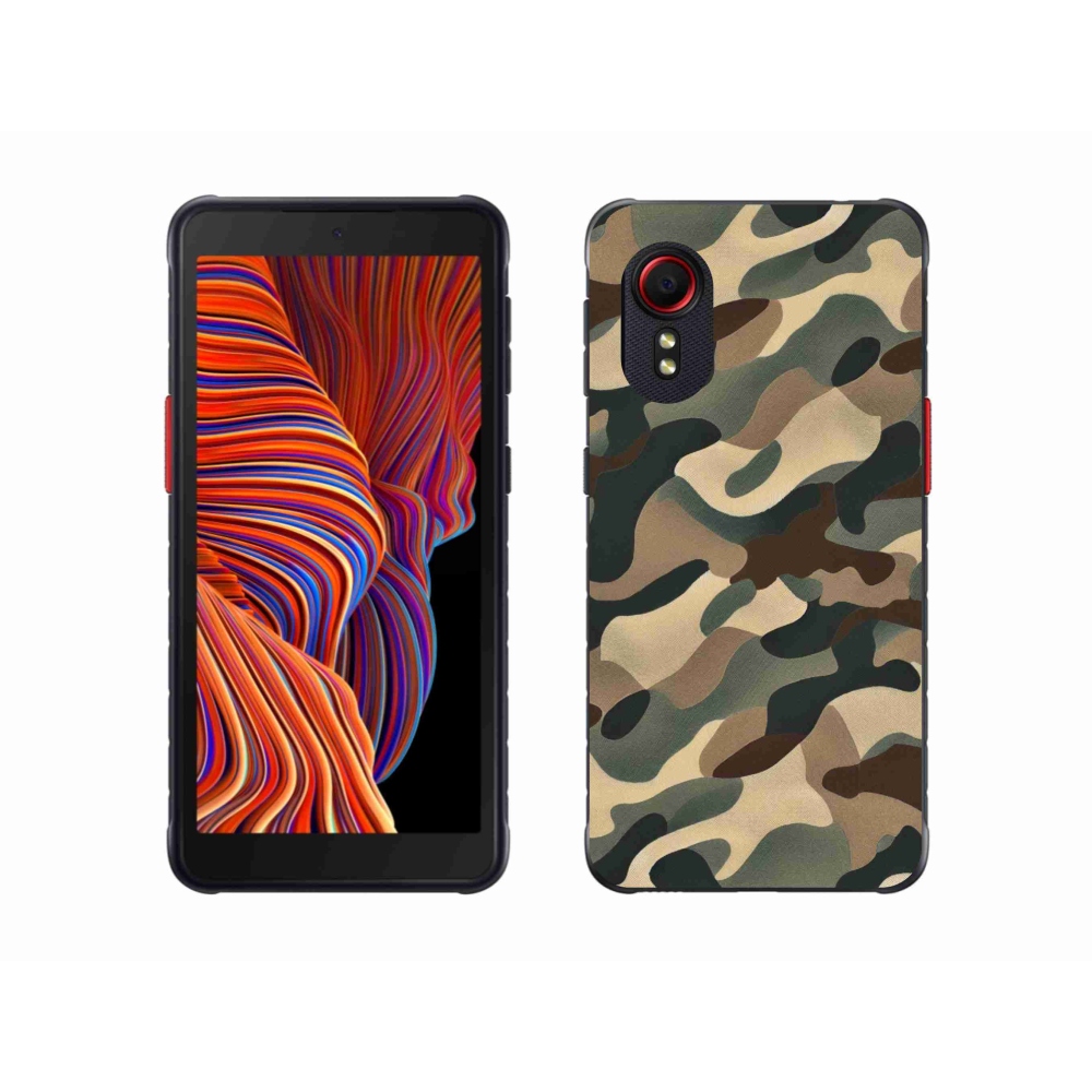 Gelový kryt mmCase na Samsung Galaxy Xcover 5 - maskáčový vzor 11