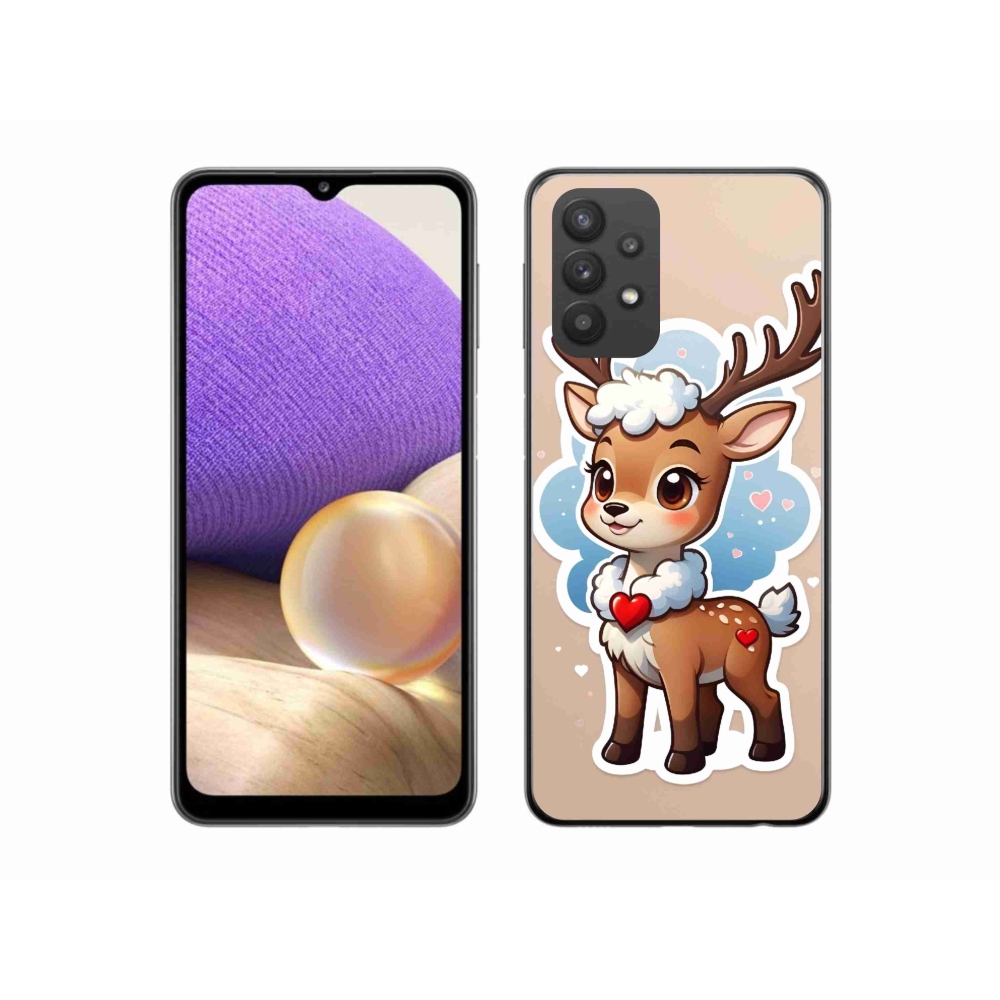 Gelový kryt mmCase na Samsung Galaxy A32 5G - kreslený sob