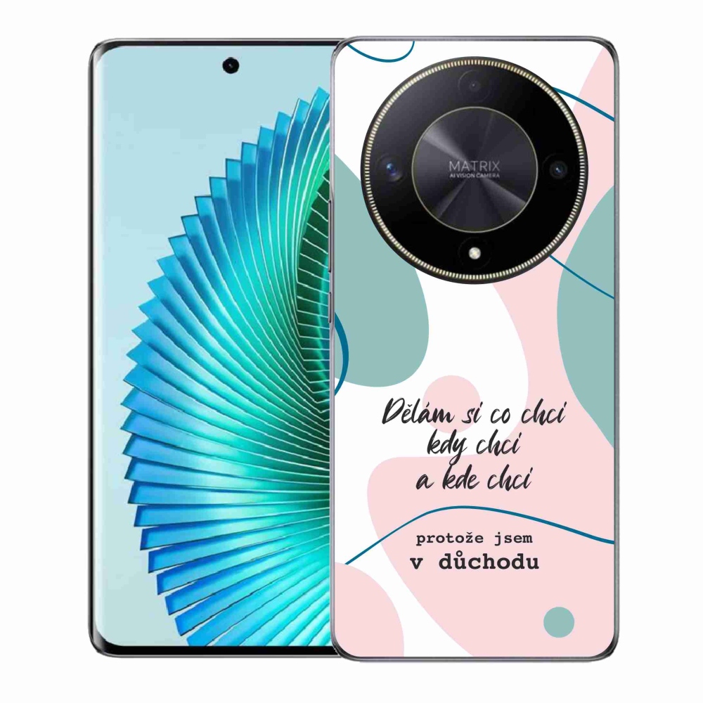 Gelový kryt mmCase na Honor Magic 6 Lite 5G - vtipný text 10 bílé pozadí