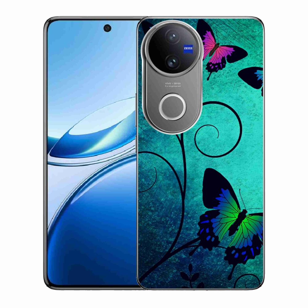 Gelový kryt mmCase na Vivo V50 5G - barevní motýli