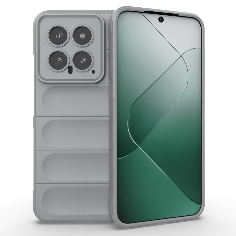 Rugg odolný gelový obal na Xiaomi 14 - světlešedý