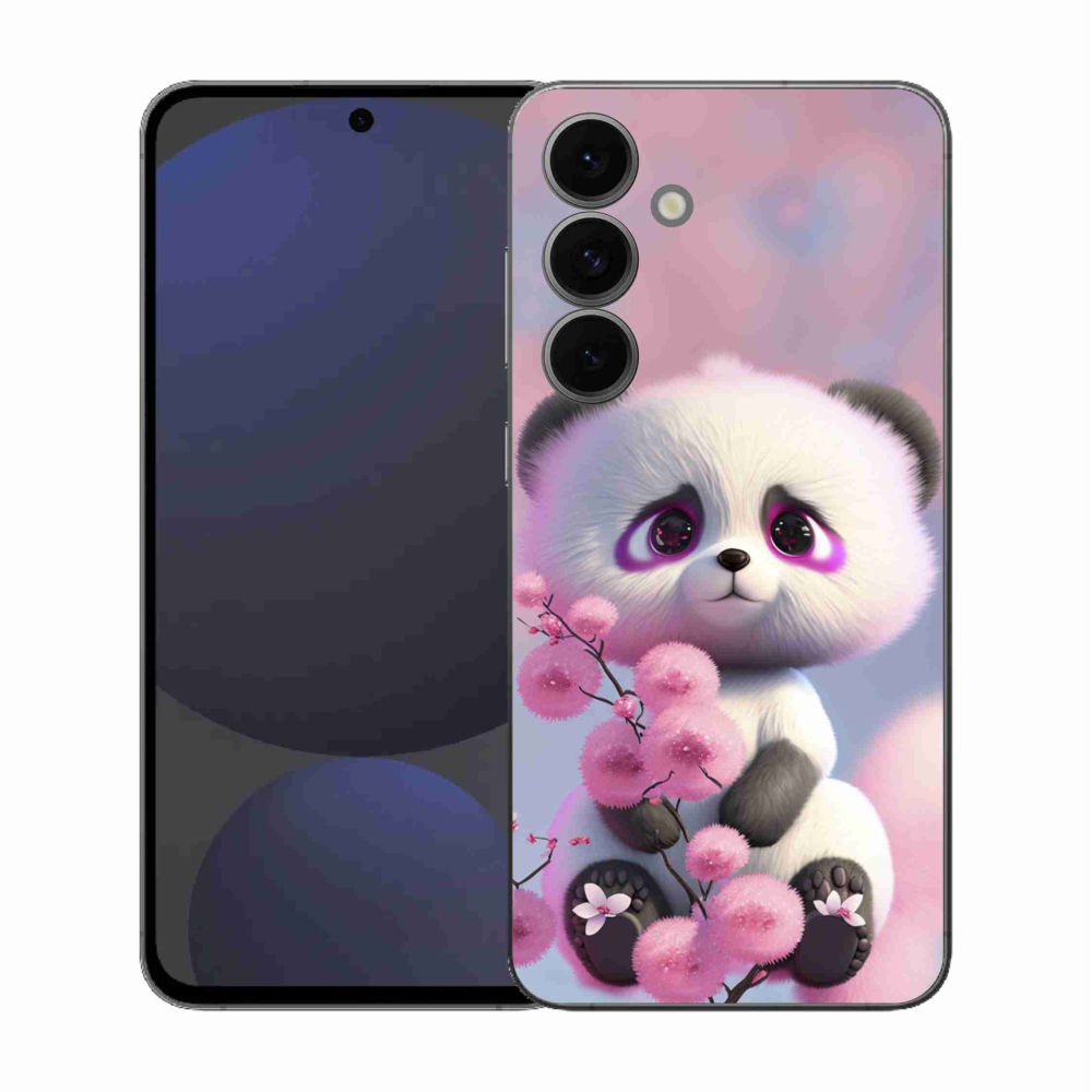 Gelový kryt mmCase na Samsung Galaxy S25 FE - roztomilá panda 1