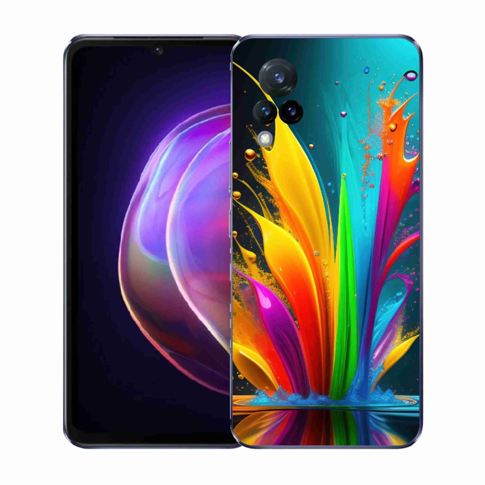 Gelový kryt mmCase na Vivo V21 4G/5G - abstraktní motiv 1