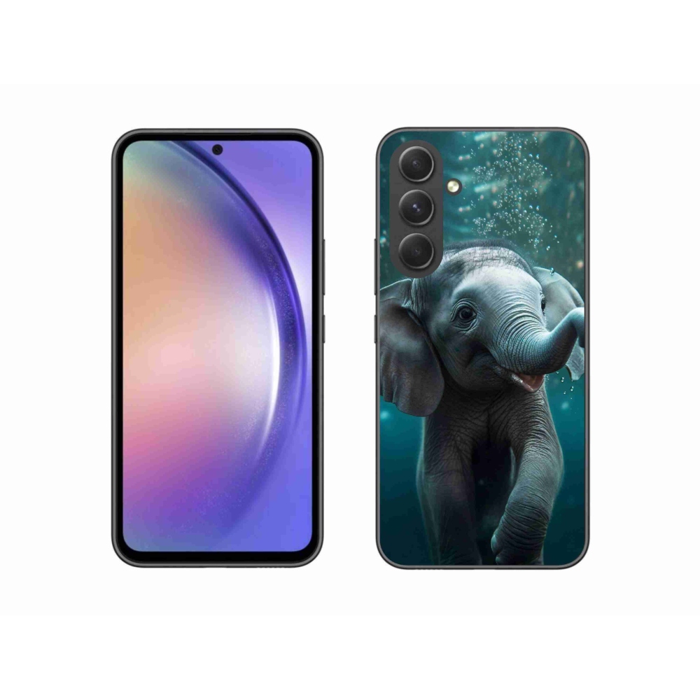 Gelový kryt mmCase na Samsung Galaxy A54 5G - slůně pod vodou