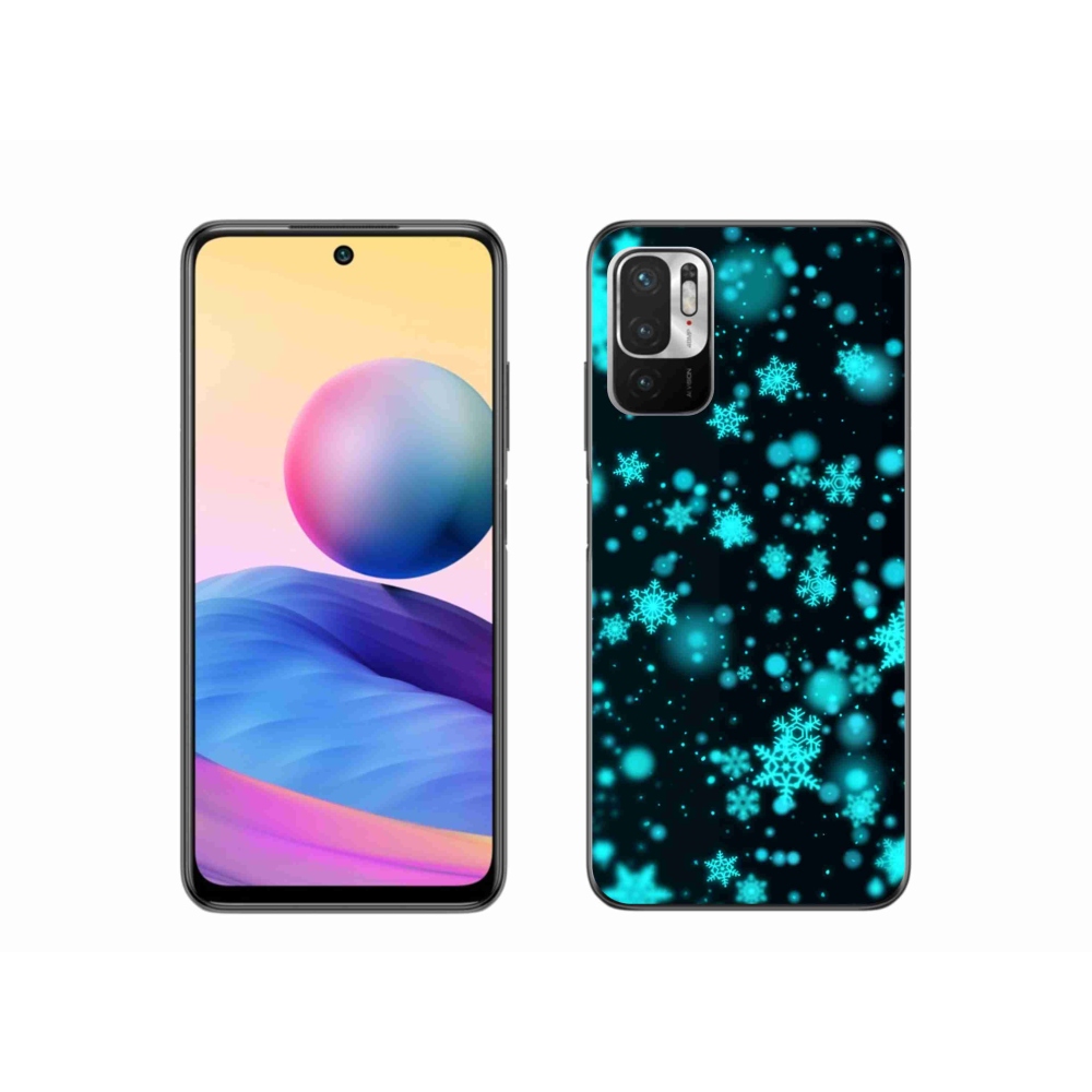 Gelový kryt mmCase na Xiaomi Poco M3 Pro/5G - sněhové vločky 1