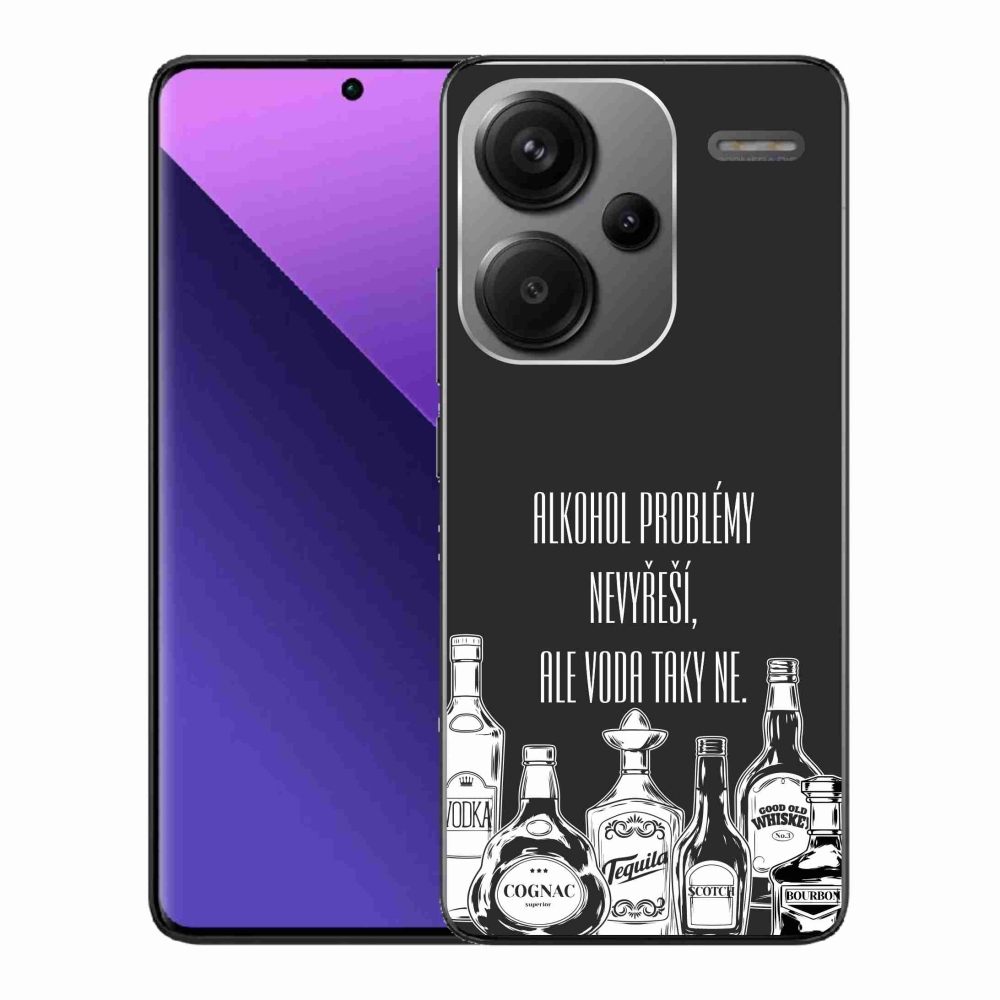 Gelový kryt mmCase na Xiaomi Redmi Note 13 Pro+ 5G - vtipný text černé pozadí