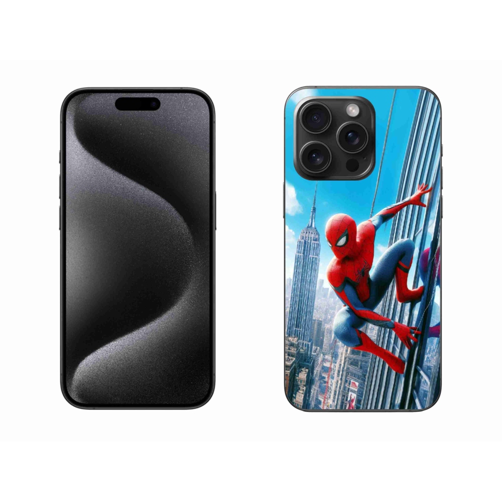 Gelový kryt mmCase na iPhone 15 Pro Max - spiderman