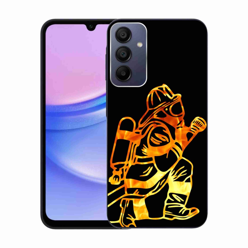 Gelový kryt mmCase na Samsung Galaxy A15 4G/5G - hasič 1