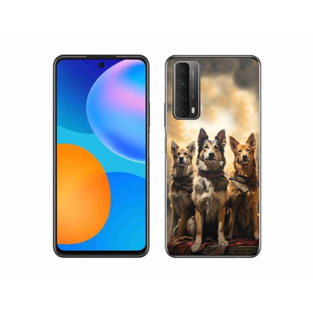 Gelový kryt mmCase na Huawei P Smart (2021) - tři psi
