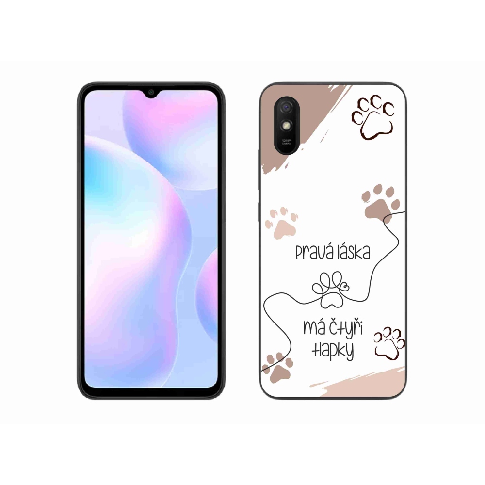 Gelový kryt mmCase na Xiaomi Redmi 9AT - psí motiv 1 bílé pozadí
