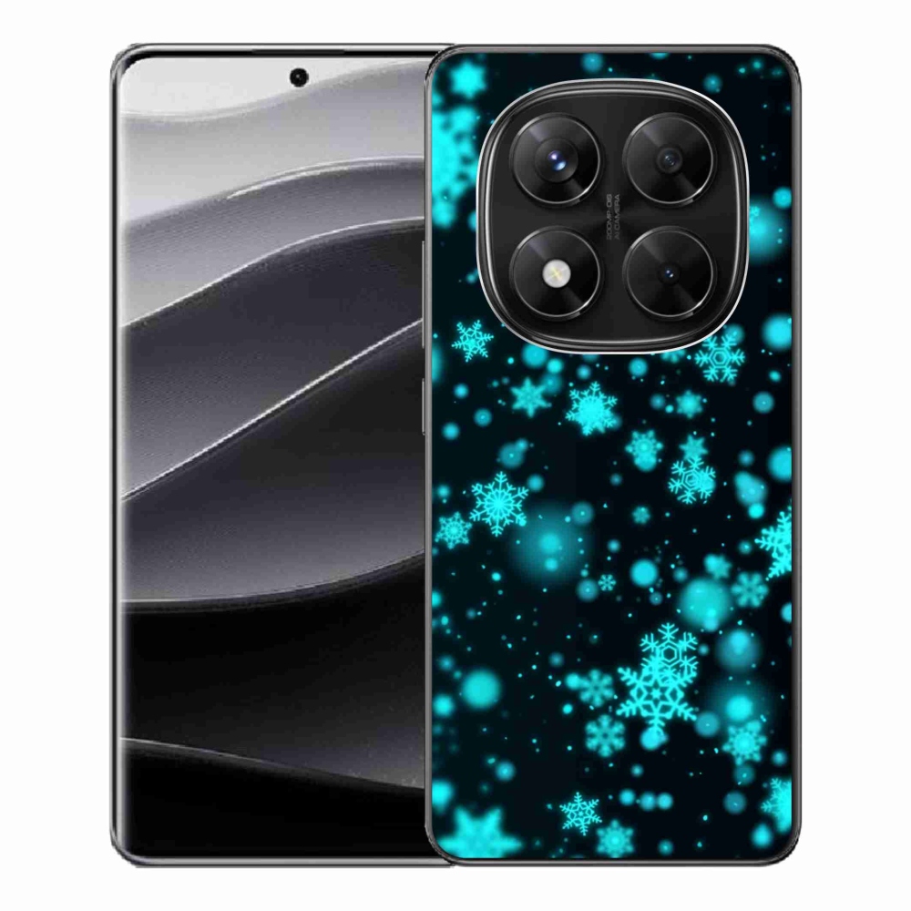 Gelový kryt mmCase na Xiaomi Redmi Note 14 Pro 5G/Poco X7 5G - sněhové vločky 1