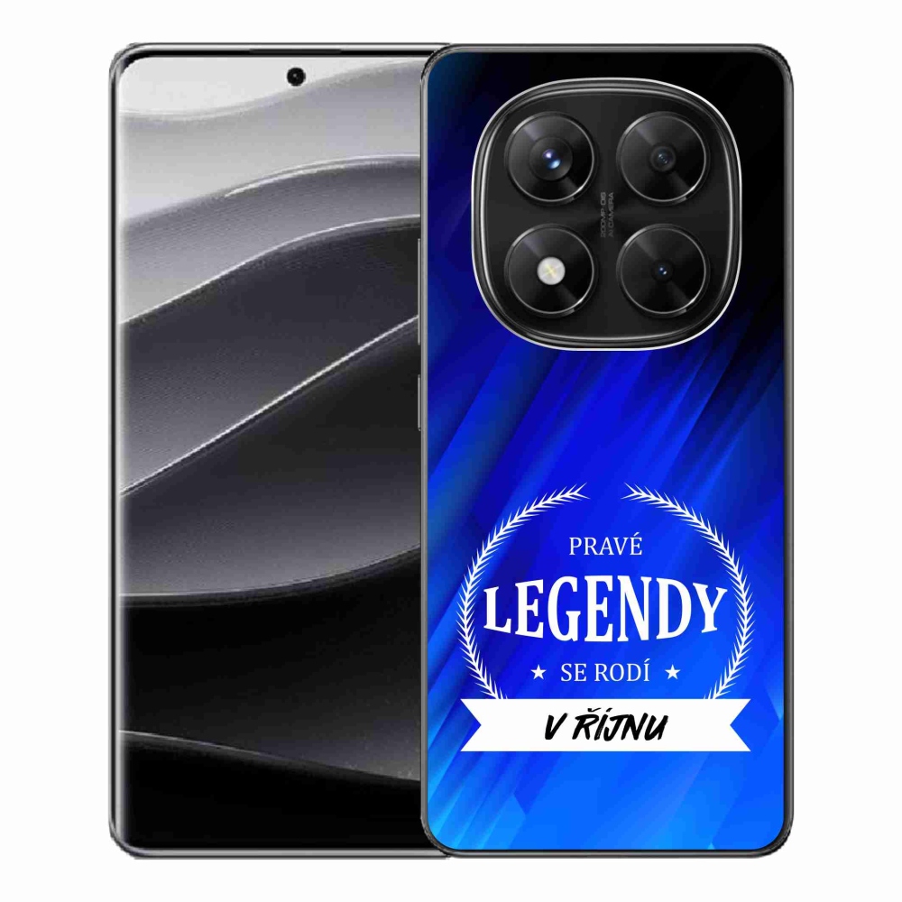 Gelový kryt mmCase na Xiaomi Redmi Note 14 Pro 5G/Poco X7 5G - legendy v říjnu modré pozadí