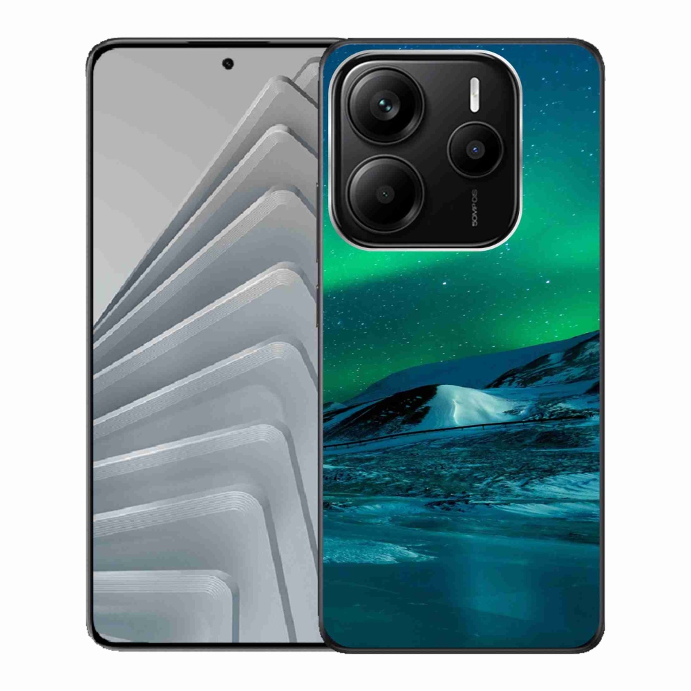 Gelový kryt mmCase na Xiaomi Redmi Note 14 5G - polární záře