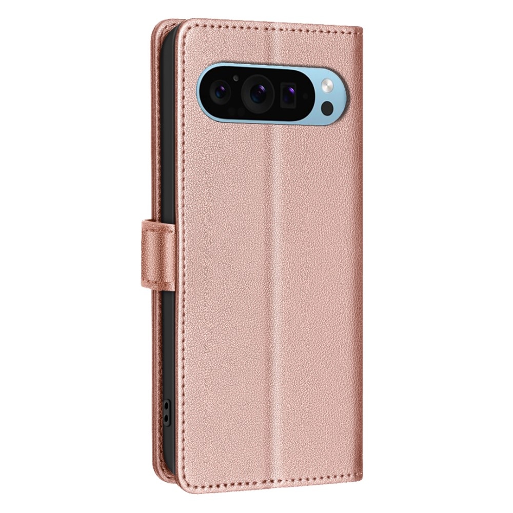 BNF peněženkové pouzdro pro Google Pixel 9/9 Pro - růžovozlaté