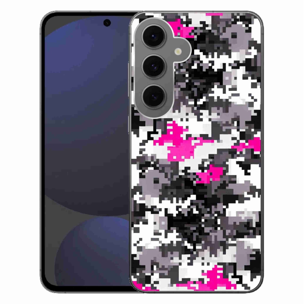 Gelový kryt mmCase na Samsung Galaxy S24 FE - maskáčový vzor 4