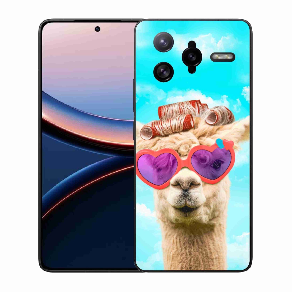 Gelový kryt mmCase na Xiaomi Poco F7 Ultra - lama s brýlemi
