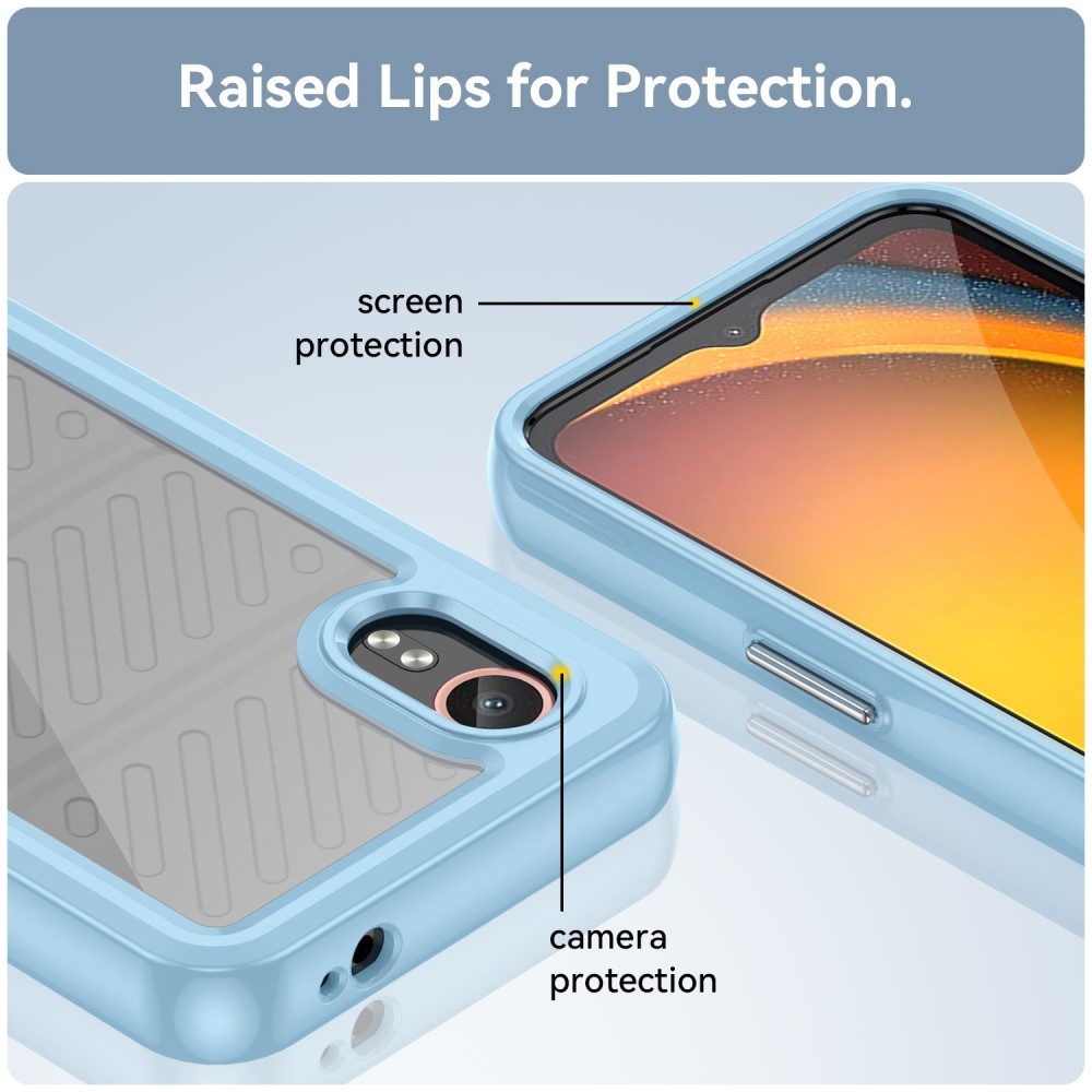 Gelový obal s pevnými zády na Samsung Galaxy Xcover 7 - modrý