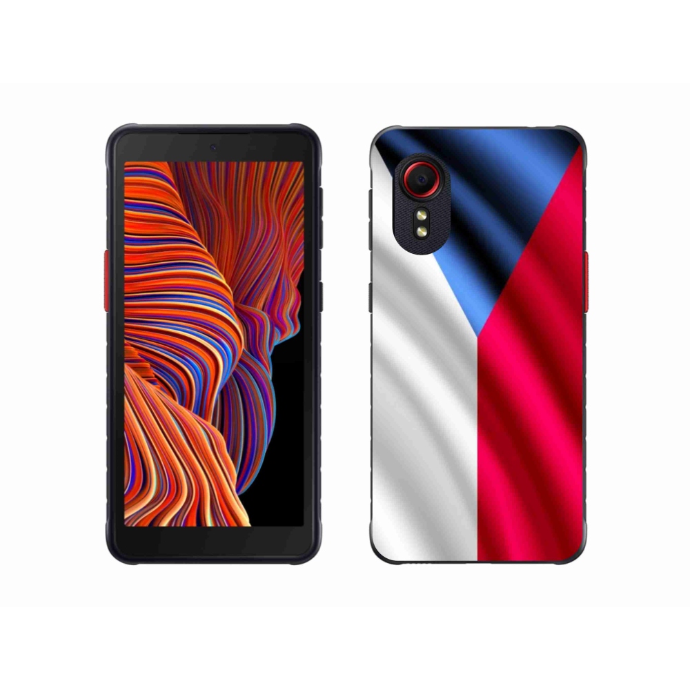 Gelový kryt mmCase na mobil Samsung Galaxy Xcover 5 - česká vlajka