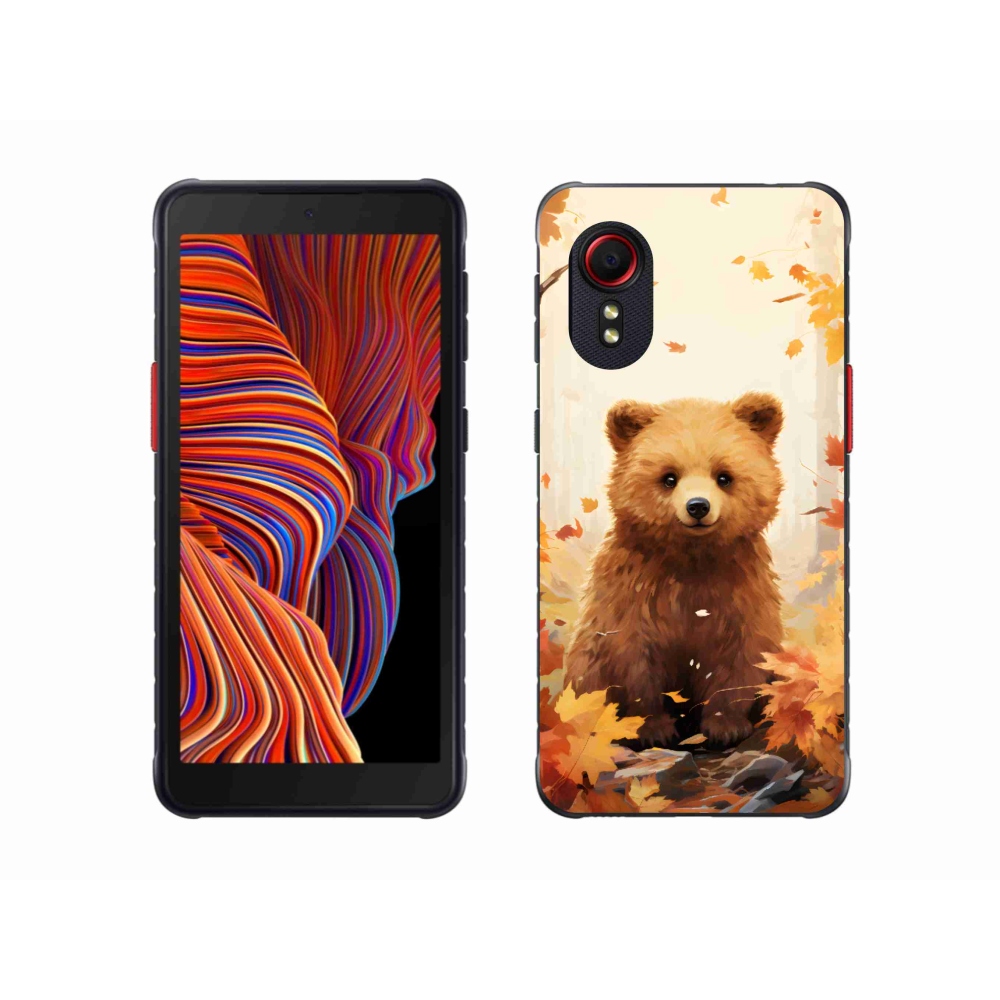 Gelový kryt mmCase na Samsung Galaxy Xcover 5 - medvěd v lese