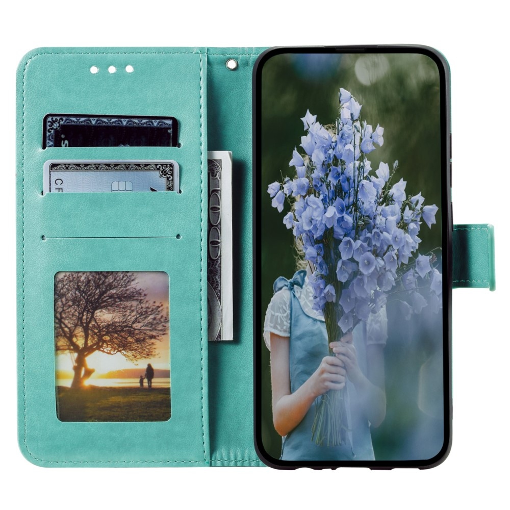 Mandala knížkové pouzdro na Samsung Galaxy A06 4G - modrozelené