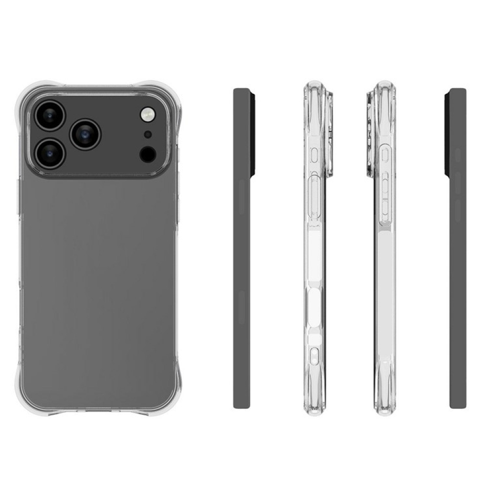Průhledný gelový obal na iPhone 17 Pro Max - průhledný