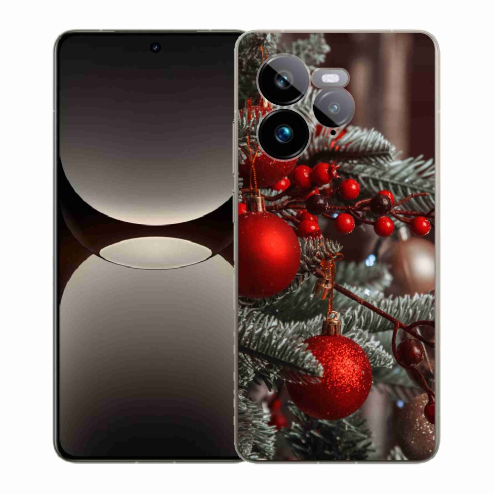 Gelový kryt mmCase na Realme GT 7 Pro 5G - vánoční ozdoby 2