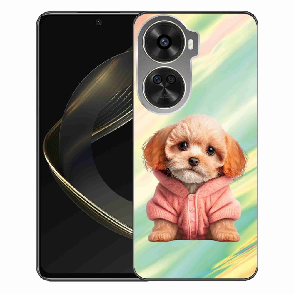 Gelový kryt mmCase na Huawei Nova 12 SE - štěně ve svetru