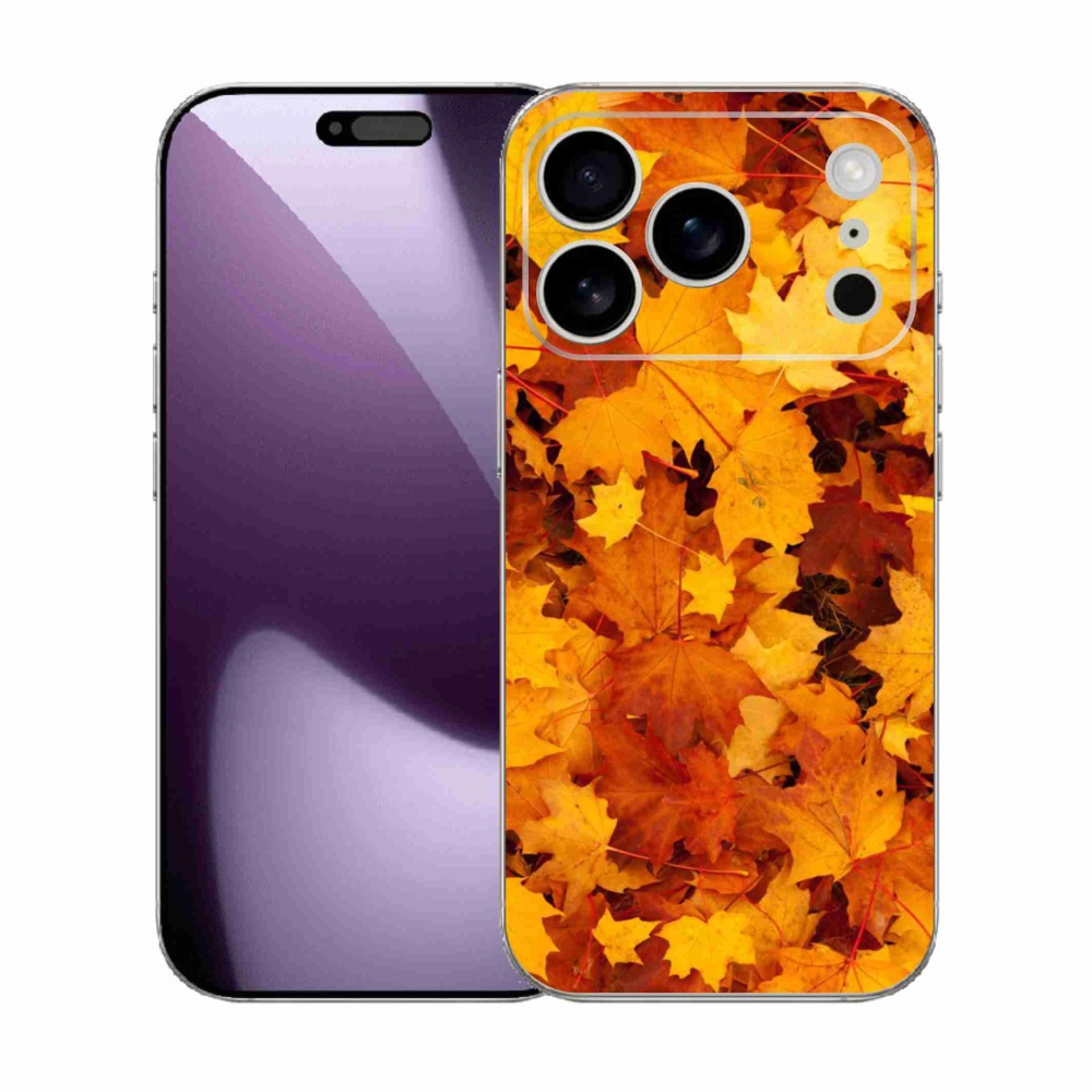 Gelový kryt mmCase na iPhone 17 Pro - javorové listy
