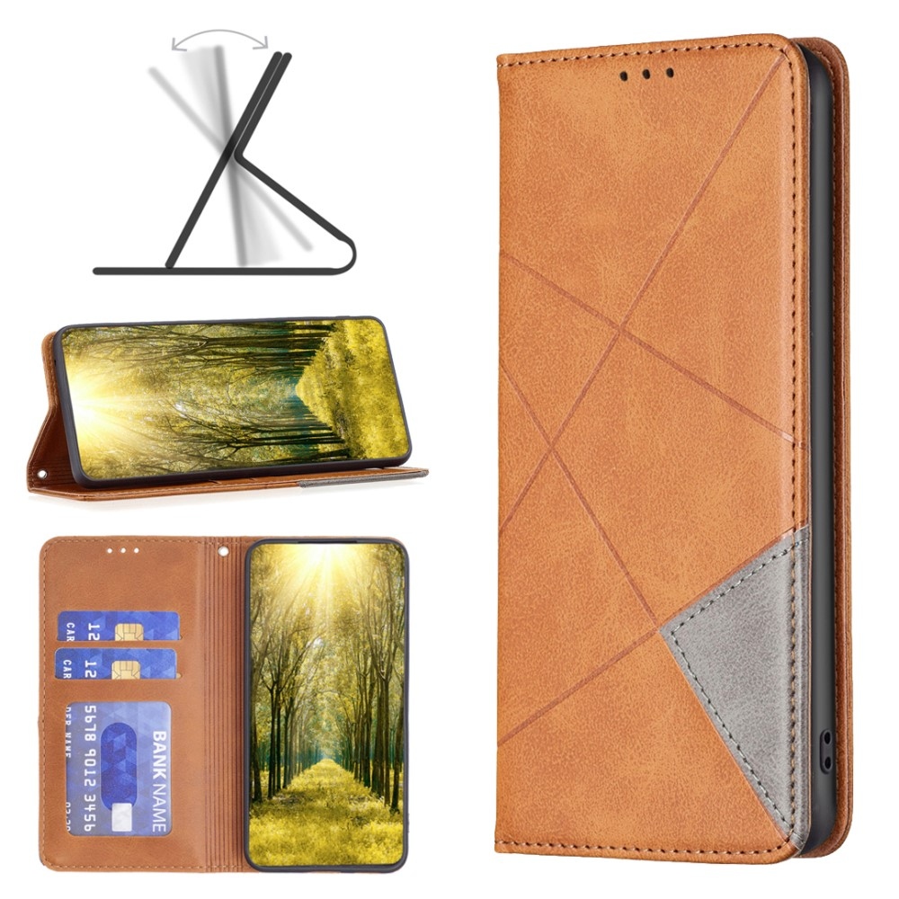 Triangle knížkové pouzdro na Xiaomi Redmi Note 13 Pro 4G/Poco M6 Pro - žluté