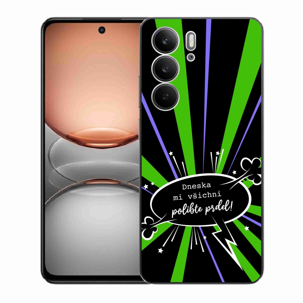 Gelový kryt mmCase na Realme C75 - vtipný text 15 černé pozadí