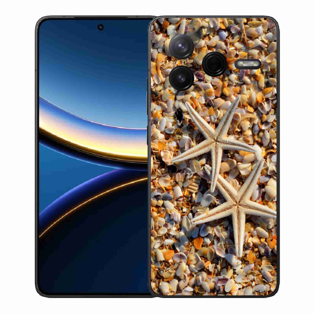 Gelový kryt mmCase na Xiaomi Poco F7 Pro - mořské hvězdice