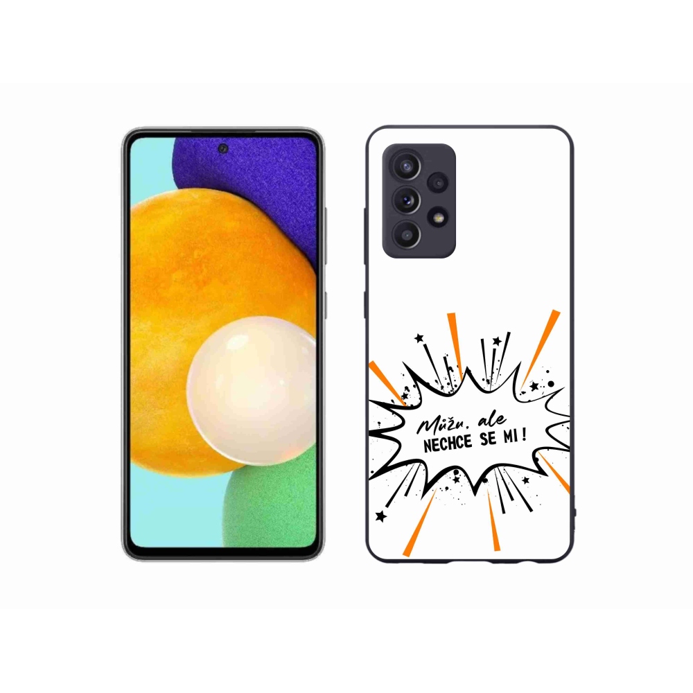 Gelový kryt mmCase na Samsung Galaxy A52/A52 5G - vtipný text 11 bílé pozadí