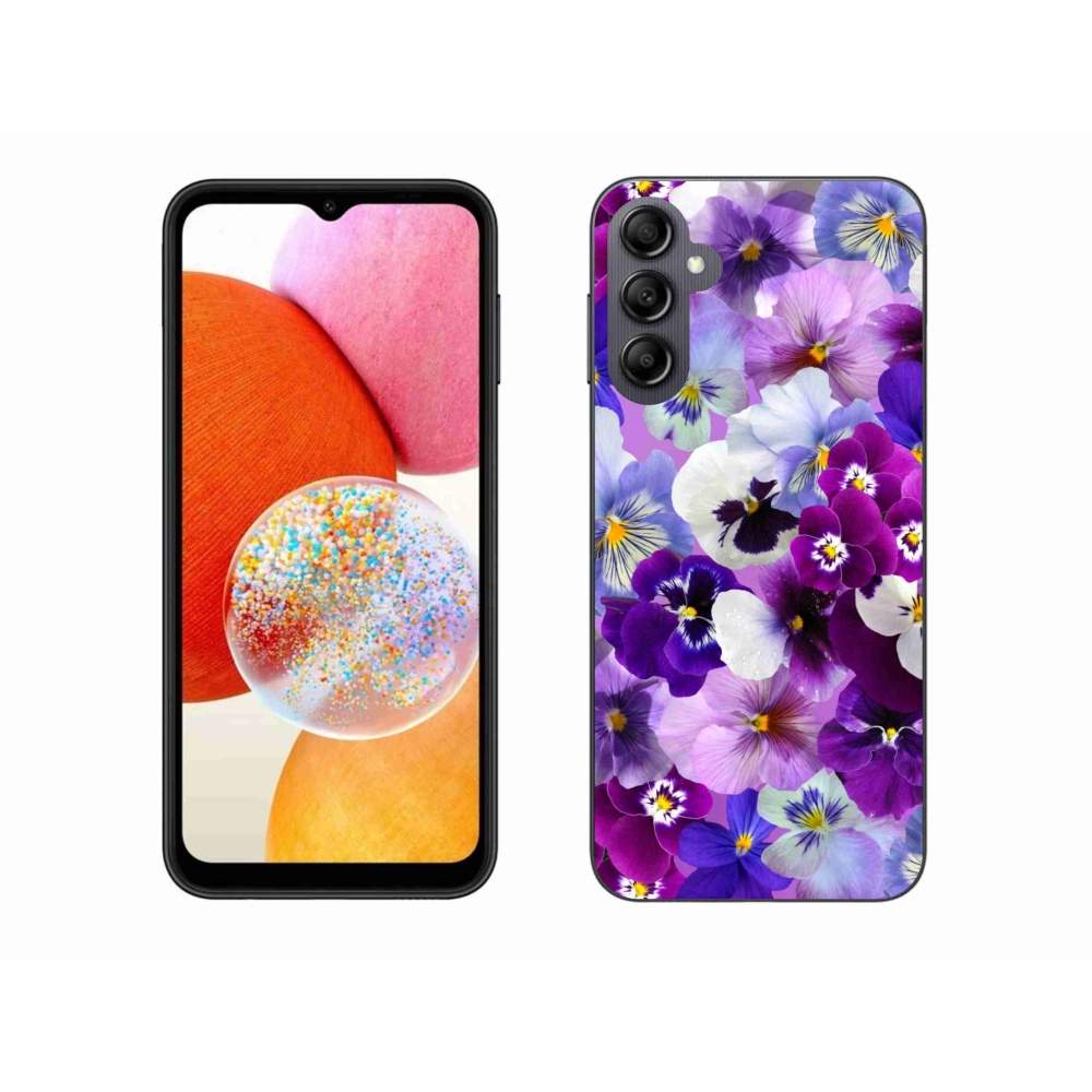 Gelový kryt mmCase na Samsung Galaxy A14 4G/5G - květiny 9