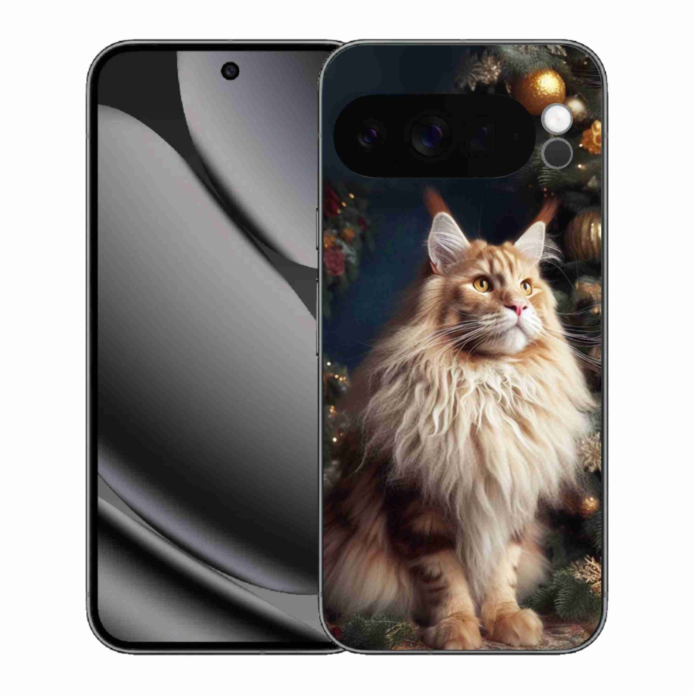 Gelový kryt mmCase na Google Pixel 10 Pro XL - kočka u stromku