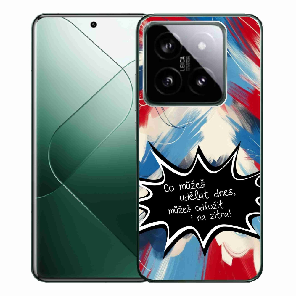 Gelový kryt mmCase na Xiaomi 14 Pro - vtipný text 9 černé pozadí