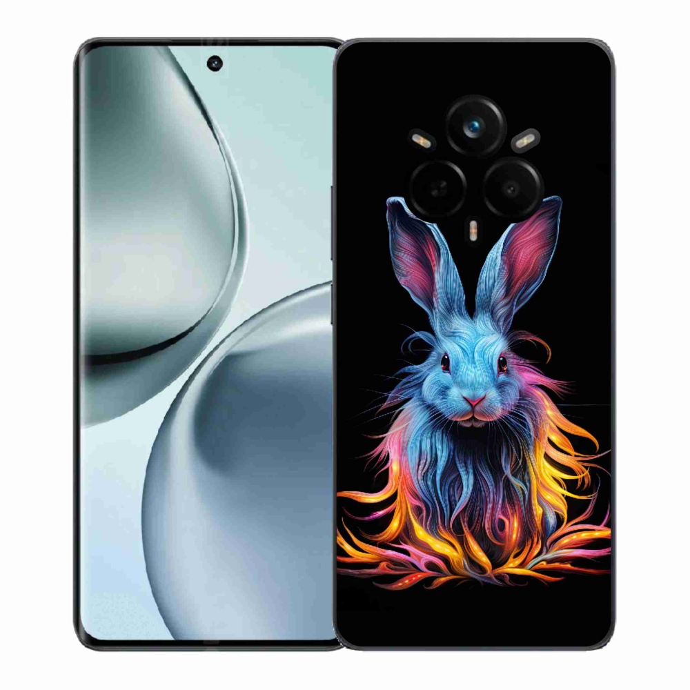 Gelový kryt mmCase na Realme 14 Pro+ 5G - abstraktní zajíc