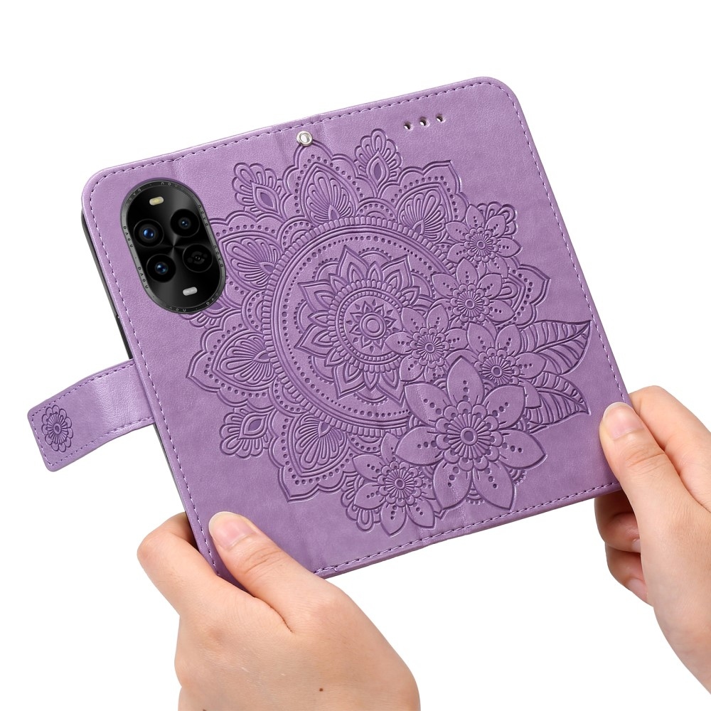 Mandala knížkové pouzdro na Huawei Nova 13 Pro 5G - fialové