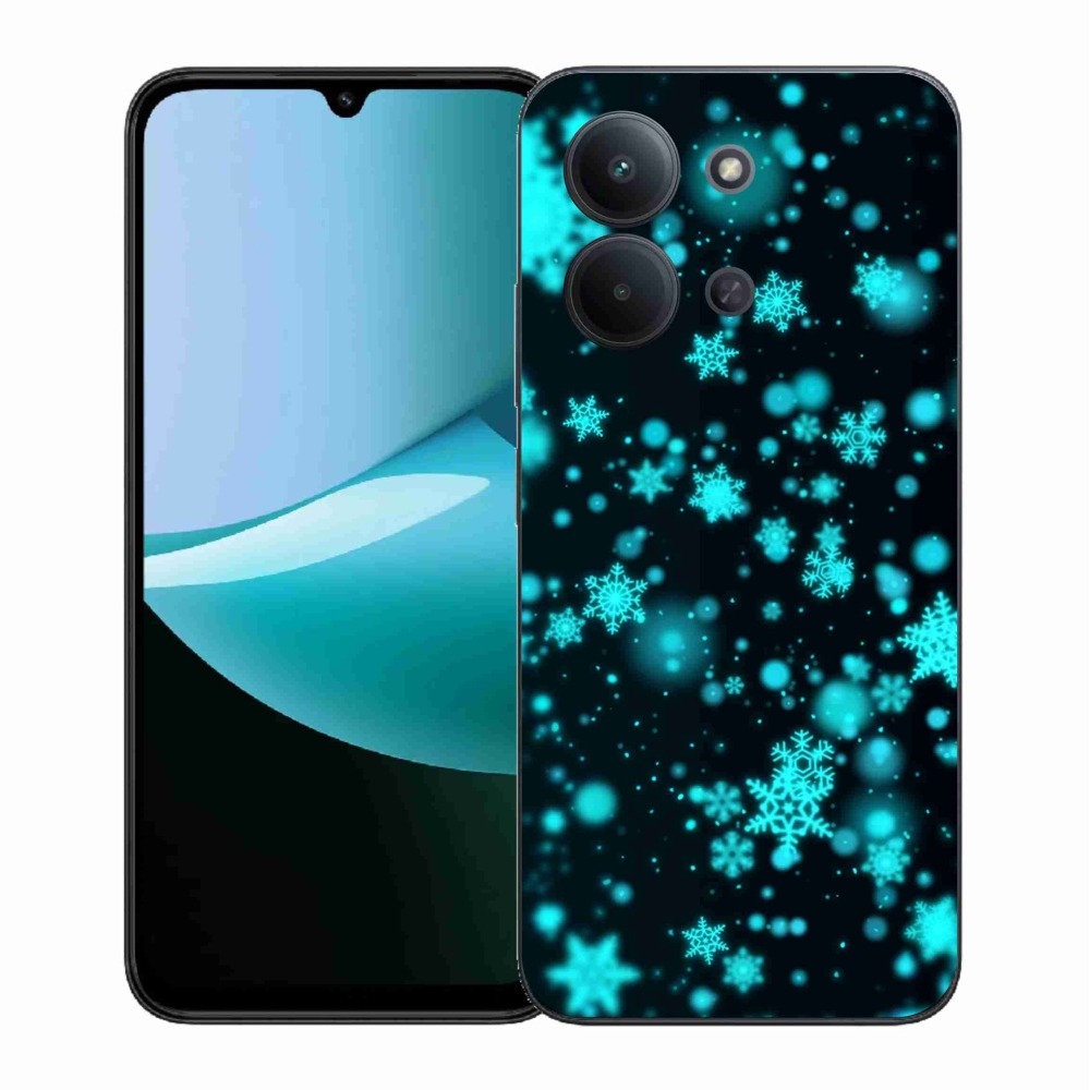 Gelový kryt mmCase na Xiaomi Redmi 15C 4G (171mm)/Poco C85 4G (171mm) - sněhové vločky 1