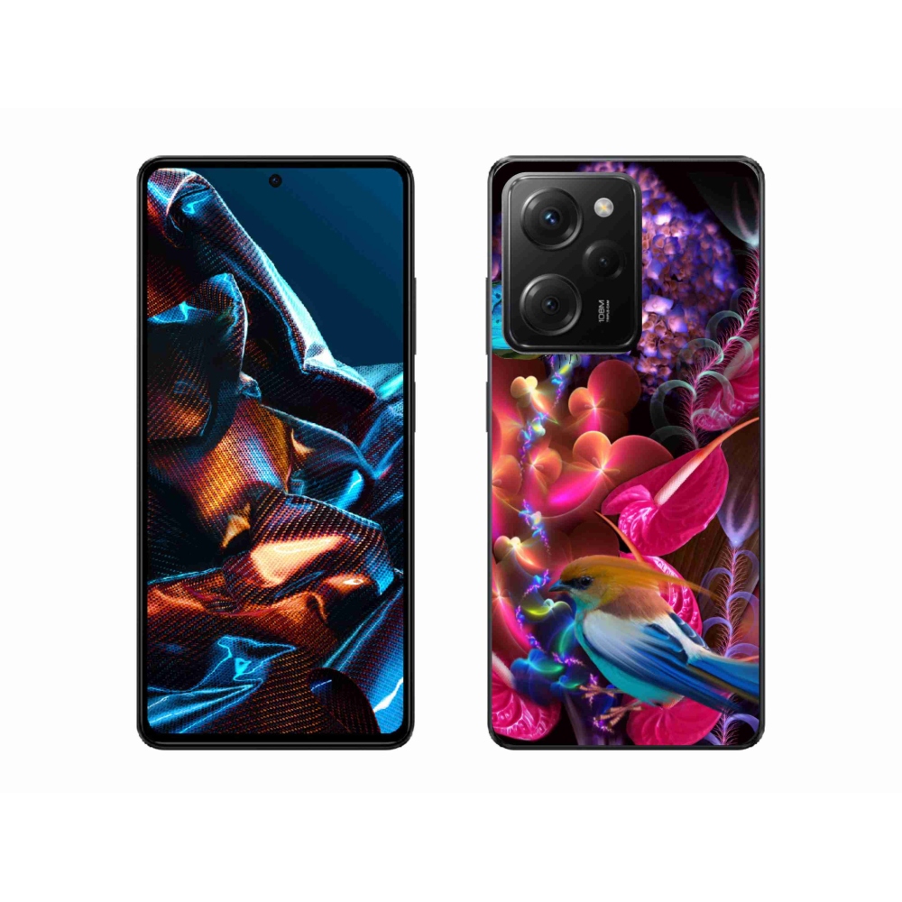 Gelový kryt mmCase na Xiaomi Poco X5 Pro 5G - barevné květiny
