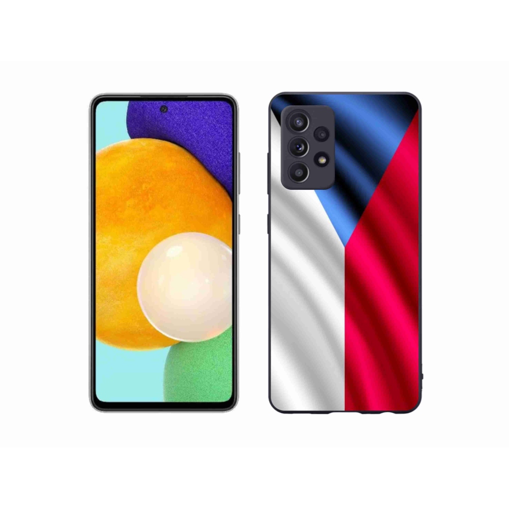 Gelový kryt mmCase na mobil Samsung Galaxy A52/A52 5G - česká vlajka