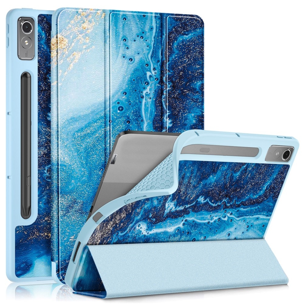 Patte chytré zavírací pouzdro na tablet Lenovo Tab P12 - vlny