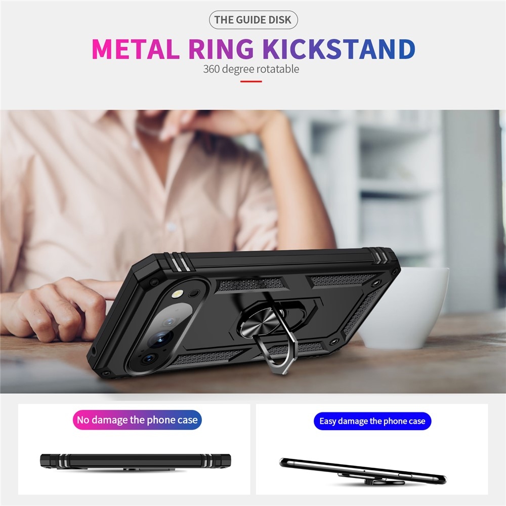 Ring odolný kryt na Google Pixel 10 Pro/Pixel 10 - černý