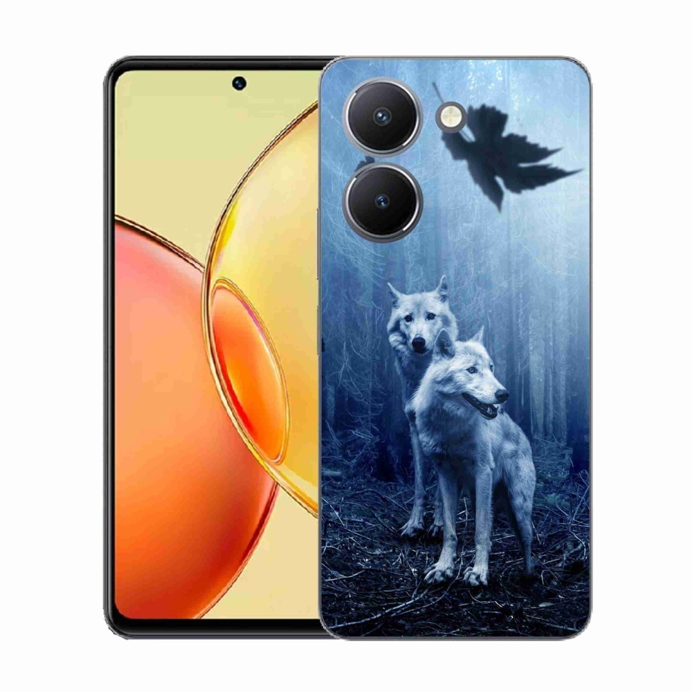Gelový kryt mmCase na Vivo Y36 - vlci v lese