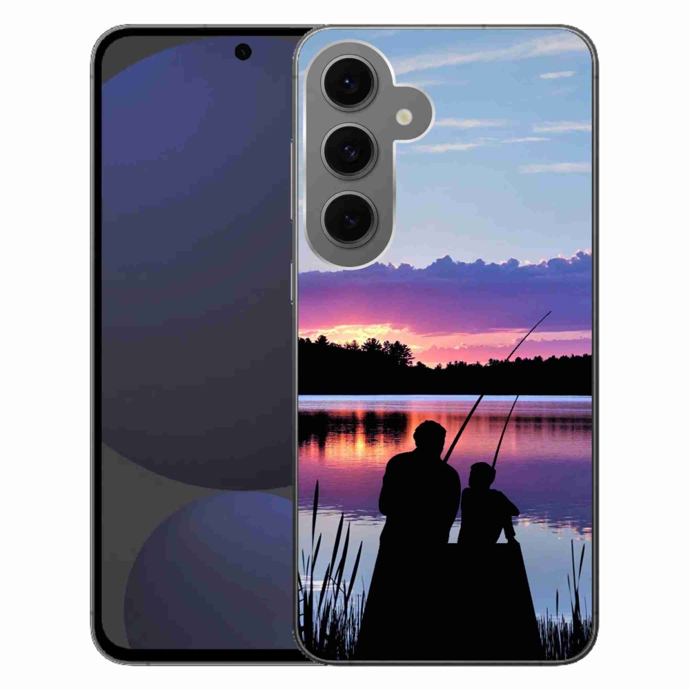 Gelový kryt mmCase na Samsung Galaxy S24 FE - rybaření 2
