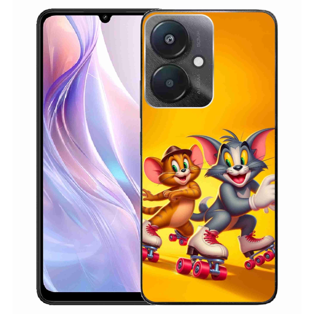 Gelový kryt mmCase na Xiaomi Redmi 13C 5G  - tom a jerry