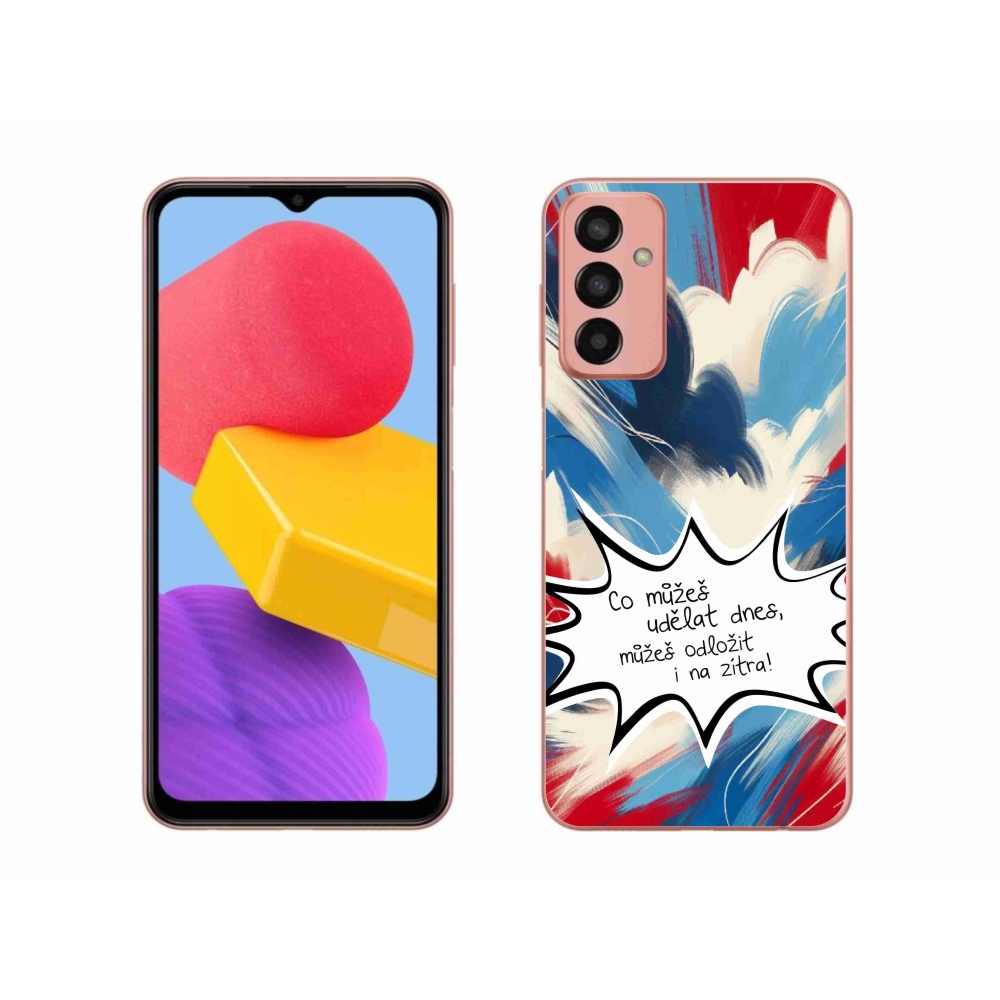 Gelový kryt mmCase na Samsung Galaxy M13 - vtipný text 9 bílé pozadí