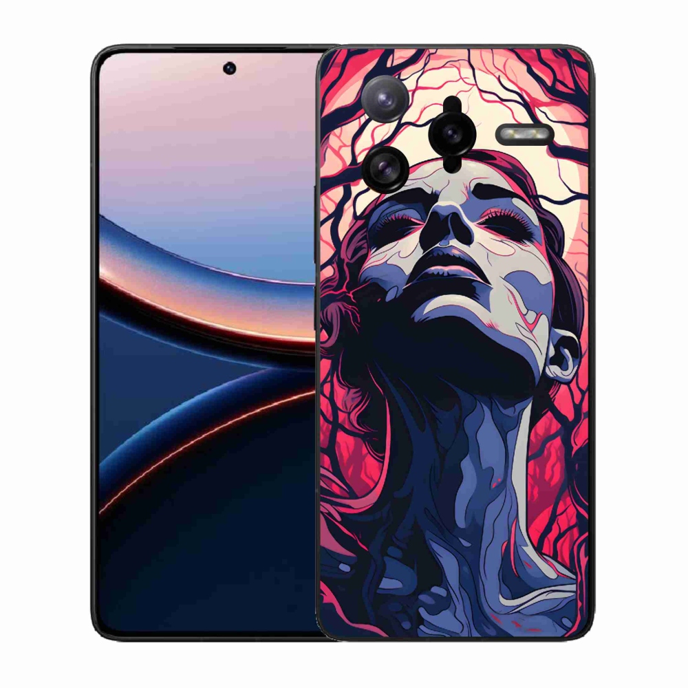 Gelový kryt mmCase na Xiaomi Poco F7 Ultra - abstraktní obličej