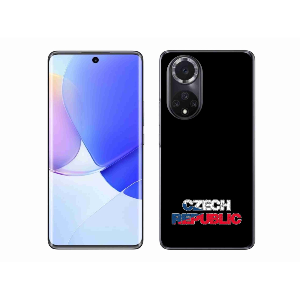 Gelový kryt mmCase na Honor 50 - Czech Republic černé pozadí